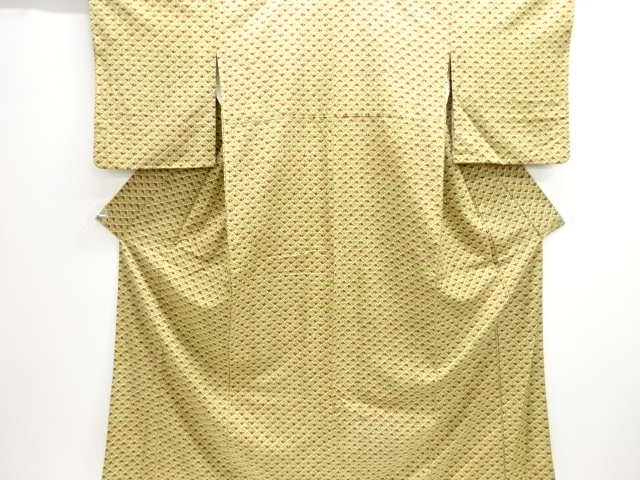 JAPANESE KIMONO / ANTIQUE KIMONO / SILK / JODAI TSUMUGI / CRANES